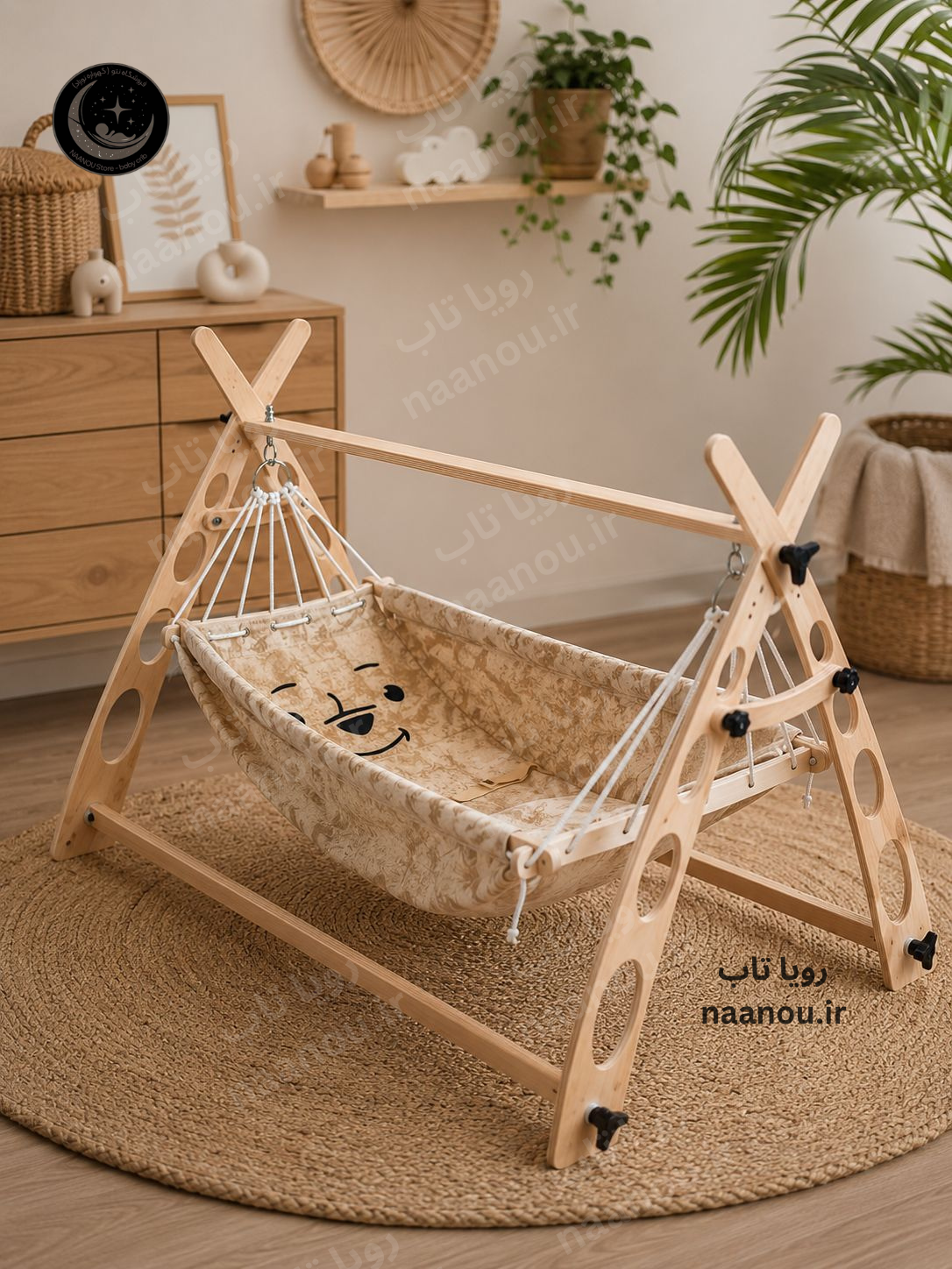 گهواره ننو مدل سرخپوستی طرح اختصاصی رویا تاب